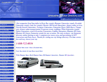Tablet Screenshot of limousineservicedirectory.com
